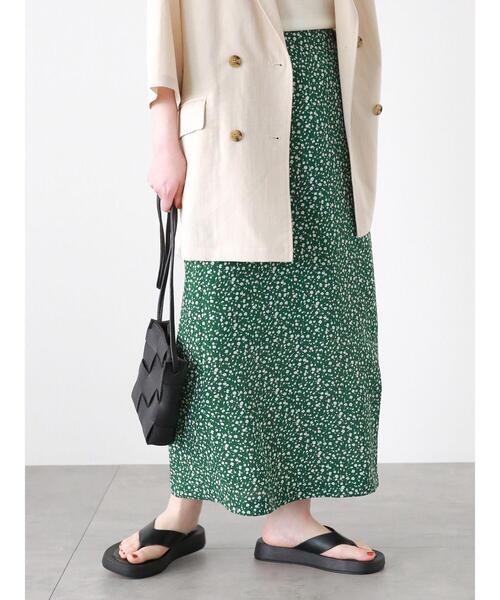 ehka sopo（エヘカソポ）の「花柄ナロースカート（スカート・レディース・グリーン/ブラック/ベージュ・F）」の15枚目の写真