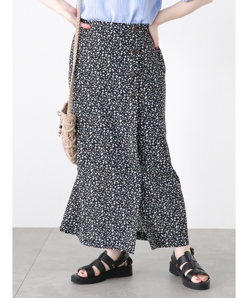 ehka sopo（エヘカソポ）の「花柄ナロースカート（スカート・レディース・グリーン/ブラック/ベージュ・F）」の2枚目の写真