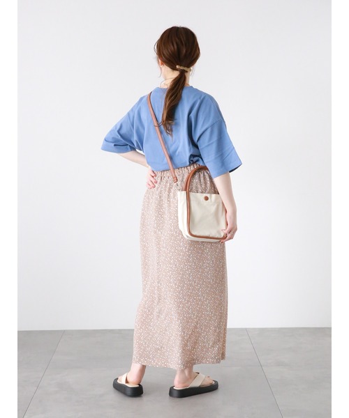 ehka sopo（エヘカソポ）の「花柄ナロースカート（スカート・レディース・グリーン/ブラック/ベージュ・F）」の5枚目の写真