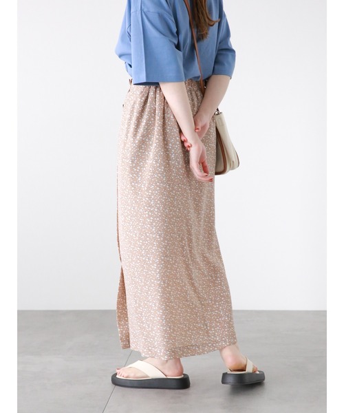 ehka sopo（エヘカソポ）の「花柄ナロースカート（スカート・レディース・グリーン/ブラック/ベージュ・F）」の22枚目の写真