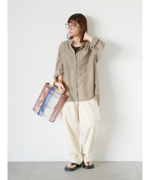 ehka sopo（エヘカソポ）の「ボリュームトングサンダル（サンダル・レディース・ベージュ/オフホワイト/ブラック・M/L）」の12枚目の写真