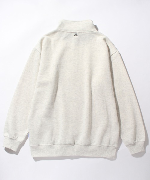 GERRY(ジェリー)の「【GERRY/ジェリー】裏起毛 ワンポイントロゴ刺繍 ハーフジップ プルオーバー スウェット(スウェット・メンズ・オートミール/ネイビー/ホワイト/ダークグレー・L/M/LL)」の5枚目の写真