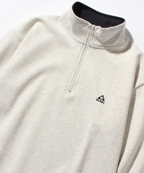 GERRY(ジェリー)の「【GERRY/ジェリー】裏起毛 ワンポイントロゴ刺繍 ハーフジップ プルオーバー スウェット(スウェット・メンズ・オートミール/ネイビー/ホワイト/ダークグレー・L/M/LL)」の16枚目の写真