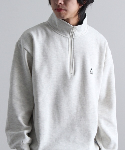 GERRY(ジェリー)の「【GERRY/ジェリー】裏起毛 ワンポイントロゴ刺繍 ハーフジップ プルオーバー スウェット(スウェット・メンズ・オートミール/ネイビー/ホワイト/ダークグレー・L/M/LL)」の21枚目の写真