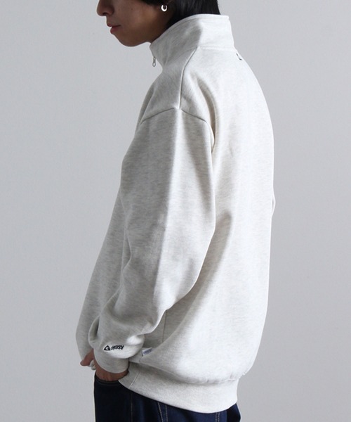GERRY(ジェリー)の「【GERRY/ジェリー】裏起毛 ワンポイントロゴ刺繍 ハーフジップ プルオーバー スウェット(スウェット・メンズ・オートミール/ネイビー/ホワイト/ダークグレー・L/M/LL)」の22枚目の写真