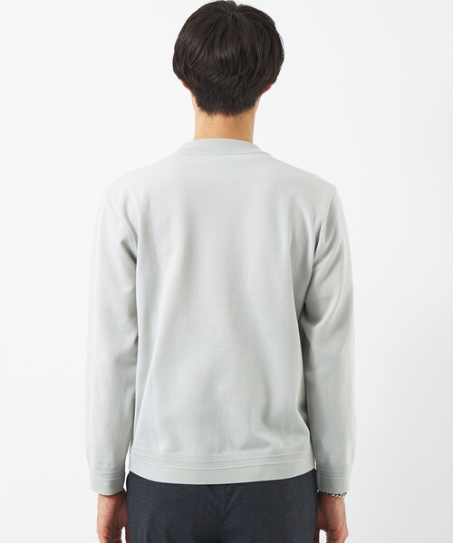green label relaxing（グリーンレーベルリラクシング）の「【WEB限定】JUSTFIT ポリエステル モックネック ニット Ⅱ（ニット/セーター・メンズ・ブラック/ライトグレー/ダークグレー/ネイビー・S/M/L/XL）」の9枚目の写真