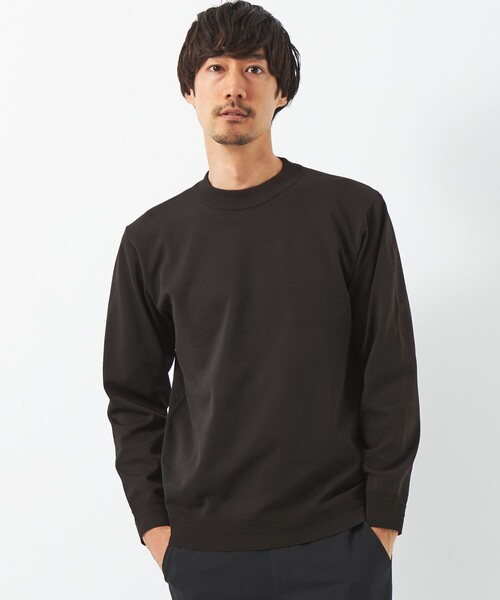 green label relaxing（グリーンレーベルリラクシング）の「【WEB限定】JUSTFIT ポリエステル モックネック ニット Ⅱ（ニット/セーター・メンズ・ブラック/ライトグレー/ダークグレー/ネイビー・S/M/L/XL）」の18枚目の写真