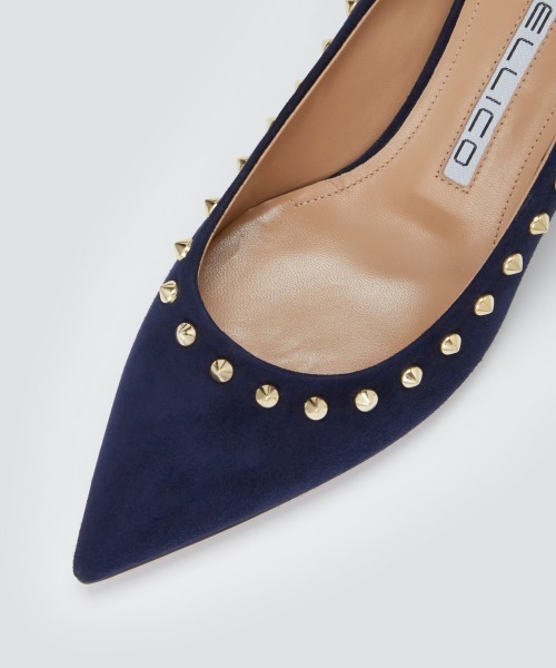 PELLICO（ペリーコ）の「ANIMA スタッズパンプス 6.5cm NAVY（パンプス 