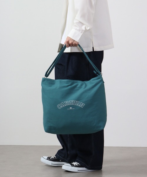 propellerheads（プロペラヘッズ）の「Sebastien's Select キャンバスプリントショルダーバッグ（ショルダーバッグ・レディース・オフホワイト/ブラック/グリーン/ネイビー・FREE）」の9枚目の写真