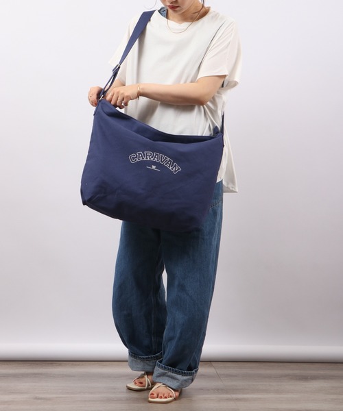 propellerheads（プロペラヘッズ）の「Sebastien's Select キャンバスプリントショルダーバッグ（ショルダーバッグ・レディース・オフホワイト/ブラック/グリーン/ネイビー・FREE）」の17枚目の写真