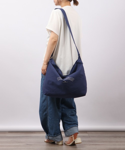 propellerheads（プロペラヘッズ）の「Sebastien's Select キャンバスプリントショルダーバッグ（ショルダーバッグ・レディース・オフホワイト/ブラック/グリーン/ネイビー・FREE）」の15枚目の写真