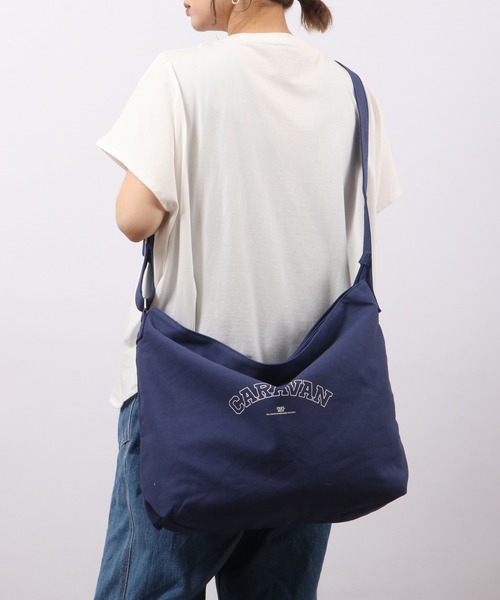 propellerheads（プロペラヘッズ）の「Sebastien's Select キャンバスプリントショルダーバッグ（ショルダーバッグ・レディース・オフホワイト/ブラック/グリーン/ネイビー・FREE）」の8枚目の写真