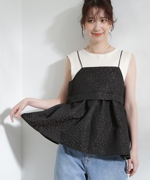 N.(N. Natural Beauty Basic) | ◆フクレジャガードキャミブラウス(シャツ/ブラウス)