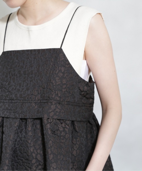 N.（N. Natural Beauty Basic）（エヌエヌナチュラルビューティーベーシック）の「◆フクレジャガードキャミブラウス（シャツ/ブラウス・レディース・ブラック/ブラウン系その他・MEDIUM）」の18枚目の写真