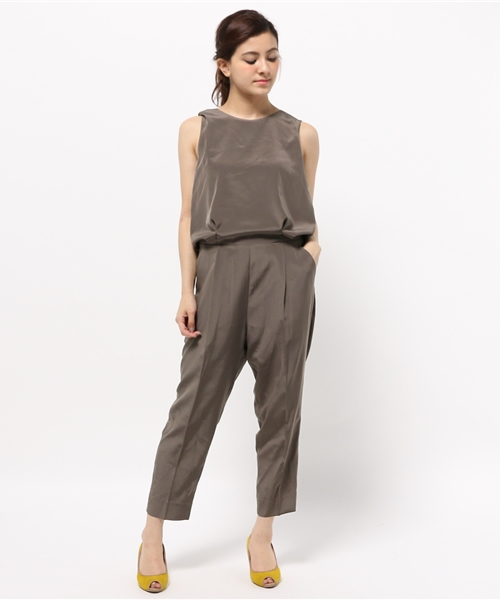 MID by MIDWEST（ミッド バイ ミッドウエスト）の「MID by MIDWEST オールインワン（つなぎ/オールインワン・レディース・ブラック/ライトブルー/カーキブラウン・FREE）」の2枚目の写真