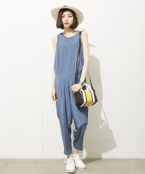 MID by MIDWEST（ミッド バイ ミッドウエスト）の「MID by MIDWEST オールインワン（つなぎ/オールインワン・レディース・ブラック/ライトブルー/カーキブラウン・FREE）」の13枚目の写真