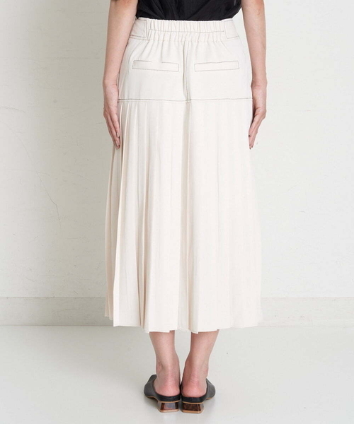 A de a.v.v（アードアー・ヴェ・ヴェ）の「前ボタン開きプリーツスカート（スカート・レディース・ブラック/ブルー/アイボリー・38/36）」の21枚目の写真