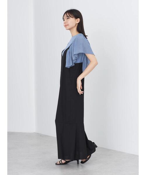 earth music&ecology（アースミュージックアンドエコロジー）の「ショルダーフリルリブプルオーバー（Tシャツ/カットソー・レディース・グリーン系その他3/ピンク/ブルー/オフホワイト/ブラック・FREE）」の14枚目の写真