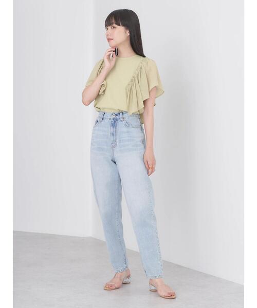 earth music&ecology（アースミュージックアンドエコロジー）の「ショルダーフリルリブプルオーバー（Tシャツ/カットソー・レディース・グリーン系その他3/ピンク/ブルー/オフホワイト/ブラック・FREE）」の19枚目の写真