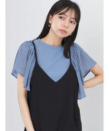 earth music&ecology | ショルダーフリルリブプルオーバー(Tシャツ/カットソー)