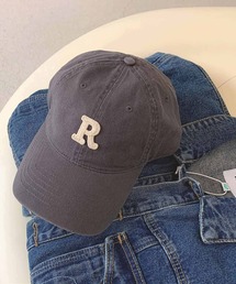 Rロゴ刺繍ベースボールキャップCAP帽子