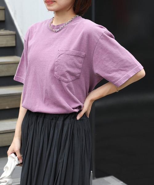 セール】【COMFORT COLORS】6.1オンスガーメントダイポケットTシャツ