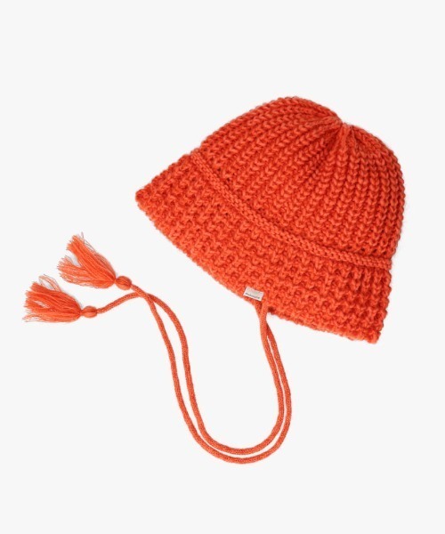 OVERRIDE(オーバーライド)の「OVERRIDE KNIT BALLOON CLOCHE HAT / オーバーライド(ハット・レディース・オレンジ/グリーン/ブラック・57~59cm)」の3枚目の写真