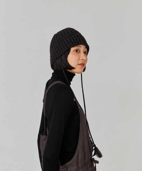 OVERRIDE(オーバーライド)の「OVERRIDE KNIT BALLOON CLOCHE HAT / オーバーライド(ハット・レディース・オレンジ/グリーン/ブラック・57~59cm)」の8枚目の写真