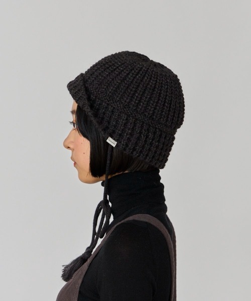 OVERRIDE(オーバーライド)の「OVERRIDE KNIT BALLOON CLOCHE HAT / オーバーライド(ハット・レディース・オレンジ/グリーン/ブラック・57~59cm)」の20枚目の写真