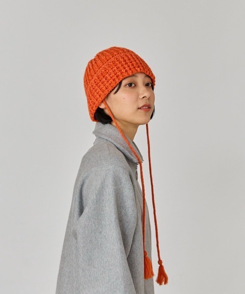 OVERRIDE(オーバーライド)の「OVERRIDE KNIT BALLOON CLOCHE HAT / オーバーライド(ハット・レディース・オレンジ/グリーン/ブラック・57~59cm)」の19枚目の写真