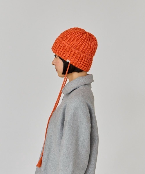 OVERRIDE(オーバーライド)の「OVERRIDE KNIT BALLOON CLOCHE HAT / オーバーライド(ハット・レディース・オレンジ/グリーン/ブラック・57~59cm)」の5枚目の写真