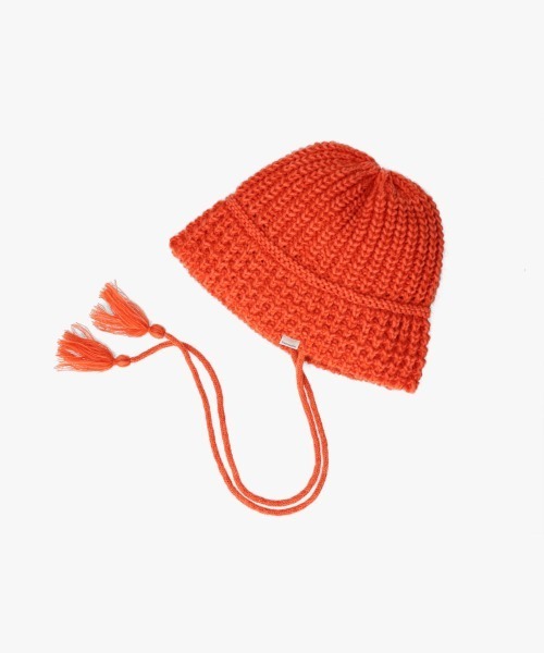 OVERRIDE(オーバーライド)の「OVERRIDE KNIT BALLOON CLOCHE HAT / オーバーライド(ハット・レディース・オレンジ/グリーン/ブラック・57~59cm)」の21枚目の写真