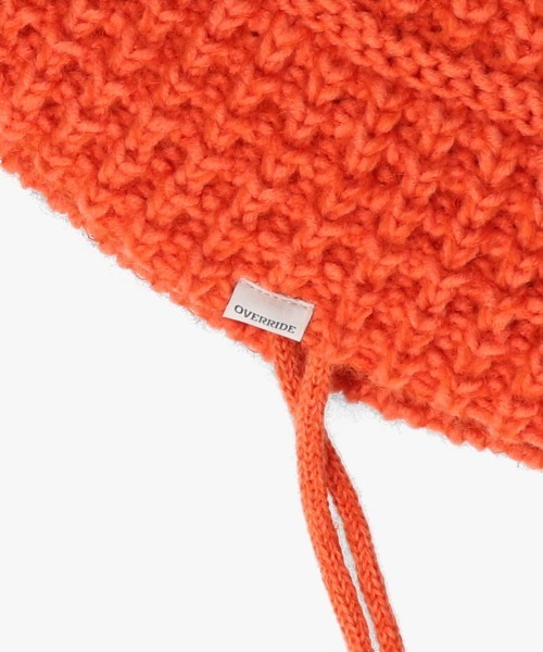 OVERRIDE(オーバーライド)の「OVERRIDE KNIT BALLOON CLOCHE HAT / オーバーライド(ハット・レディース・オレンジ/グリーン/ブラック・57~59cm)」の10枚目の写真