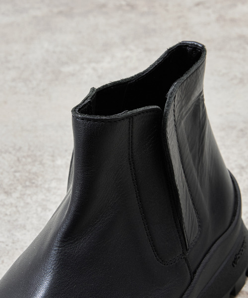 And A（アンドエー）の「PADRONE パドローネ / INNER GORE BOOTS with 884C Vibram ビブラムソールインナーゴアレザーブーツ / PU8840-1101（ブーツ・メンズ・ブラック・40/41/42）」の8枚目の写真