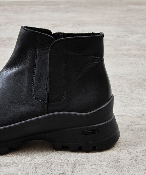 And A（アンドエー）の「PADRONE パドローネ / INNER GORE BOOTS with 884C Vibram ビブラムソールインナーゴアレザーブーツ / PU8840-1101（ブーツ・メンズ・ブラック・40/41/42）」の10枚目の写真