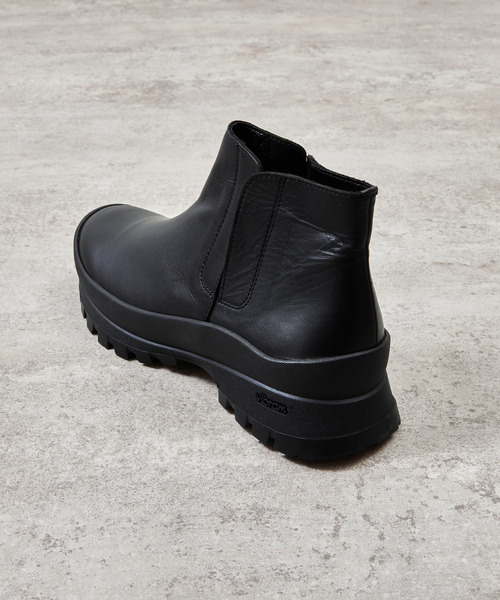 And A（アンドエー）の「PADRONE パドローネ / INNER GORE BOOTS with 884C Vibram ビブラムソールインナーゴアレザーブーツ / PU8840-1101（ブーツ・メンズ・ブラック・40/41/42）」の11枚目の写真