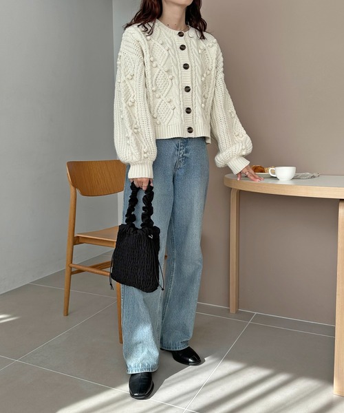 DISCOAT(ディスコート)の「【2WAY/WEB限定】シャーリングドローコードミニショルダーバッグ(ショルダーバッグ・レディース・ブラック/ブラウン/アイボリー・FREE)」の20枚目の写真