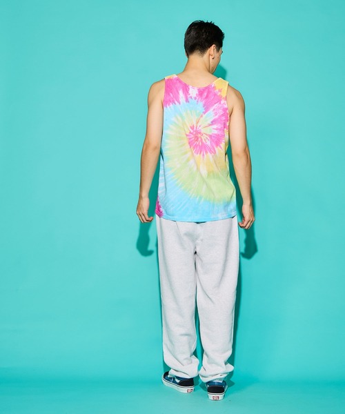 TIE DYE - TANK TOP“SUN BLEACH SPIRAL” / タイダイ - タンク