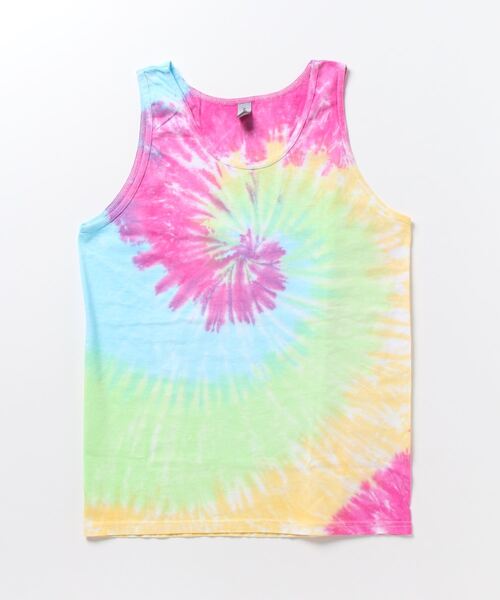 TIE DYE - TANK TOP“SUN BLEACH SPIRAL” / タイダイ - タンク