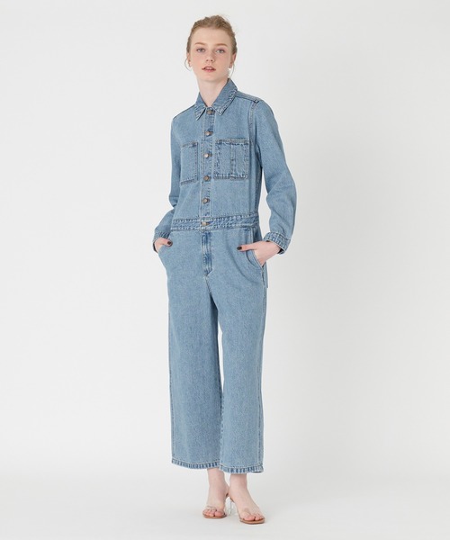 Levi's(リーバイス)の「Levi's/リーバイス デニムジャンプスーツ ライトインディゴ MORE MONEY MORE PROBLEMS(つなぎ/オールインワン・レディース・ライトインディゴブルー・S/M/XS)」の11枚目の写真