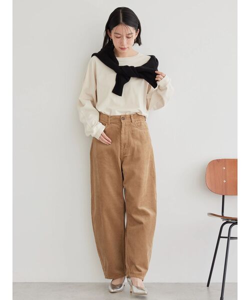 AMERICAN HOLIC(アメリカンホリック)の「コーデュロイコクーンパンツ(その他パンツ・レディース・キャメル/カーキ/アイボリー・S/M/L)」の21枚目の写真