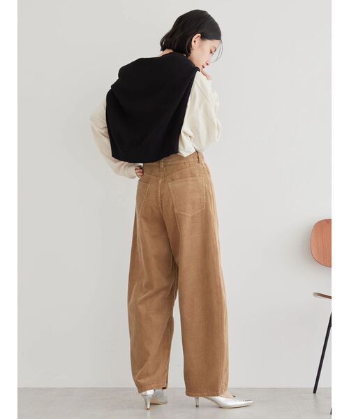 AMERICAN HOLIC(アメリカンホリック)の「コーデュロイコクーンパンツ(その他パンツ・レディース・キャメル/カーキ/アイボリー・S/M/L)」の22枚目の写真