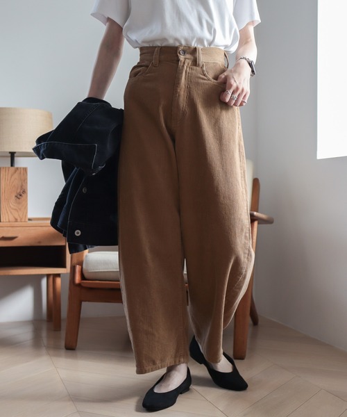 AMERICAN HOLIC(アメリカンホリック)の「コーデュロイコクーンパンツ(その他パンツ・レディース・キャメル/カーキ/アイボリー・S/M/L)」の13枚目の写真