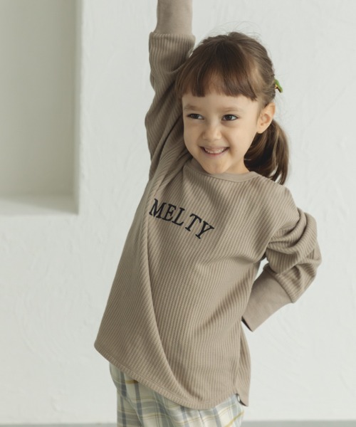 pairmanon（ペアマノン）の「アソート 長袖 ワッフル Tシャツ（Tシャツ/カットソー・キッズ・その他/グレー系その他2/グリーン系その他2/パープル系その他/ブラック系その他6/ダークブルー/ベージュ系その他/カーキ/グリーン系その他/グレー系その他/ライトベージュ/ブラウン系その他2/ブラウン系その他/ブルー系その他/アイボリー/ピンク/ブラック/グリーン系その他3/ブラック系その他2/ブルー系その他4・150/100/90/130/120/110/140）」の10枚目の写真