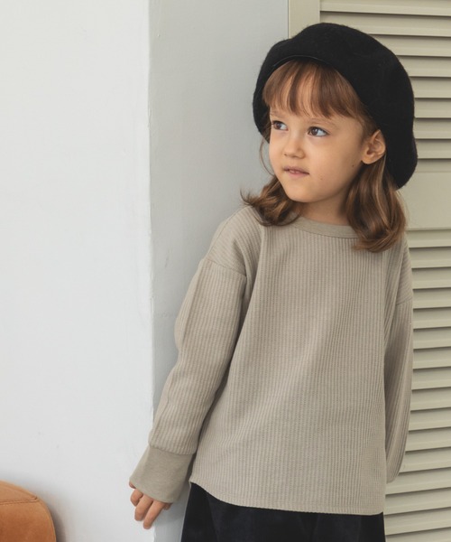 pairmanon（ペアマノン）の「アソート 長袖 ワッフル Tシャツ（Tシャツ/カットソー・キッズ・その他/グレー系その他2/グリーン系その他2/パープル系その他/ブラック系その他6/ダークブルー/ベージュ系その他/カーキ/グリーン系その他/グレー系その他/ライトベージュ/ブラウン系その他2/ブラウン系その他/ブルー系その他/アイボリー/ピンク/ブラック/グリーン系その他3/ブラック系その他2/ブルー系その他4・150/100/90/130/120/110/140）」の11枚目の写真