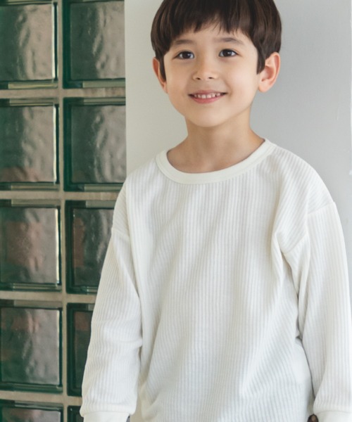 pairmanon（ペアマノン）の「アソート 長袖 ワッフル Tシャツ（Tシャツ/カットソー・キッズ・その他/グレー系その他2/グリーン系その他2/パープル系その他/ブラック系その他6/ダークブルー/ベージュ系その他/カーキ/グリーン系その他/グレー系その他/ライトベージュ/ブラウン系その他2/ブラウン系その他/ブルー系その他/アイボリー/ピンク/ブラック/グリーン系その他3/ブラック系その他2/ブルー系その他4・150/100/90/130/120/110/140）」の2枚目の写真