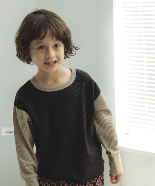 pairmanon（ペアマノン）の「アソート 長袖 ワッフル Tシャツ（Tシャツ/カットソー・キッズ・その他/グレー系その他2/グリーン系その他2/パープル系その他/ブラック系その他6/ダークブルー/ベージュ系その他/カーキ/グリーン系その他/グレー系その他/ライトベージュ/ブラウン系その他2/ブラウン系その他/ブルー系その他/アイボリー/ピンク/ブラック/グリーン系その他3/ブラック系その他2/ブルー系その他4・150/100/90/130/120/110/140）」の4枚目の写真