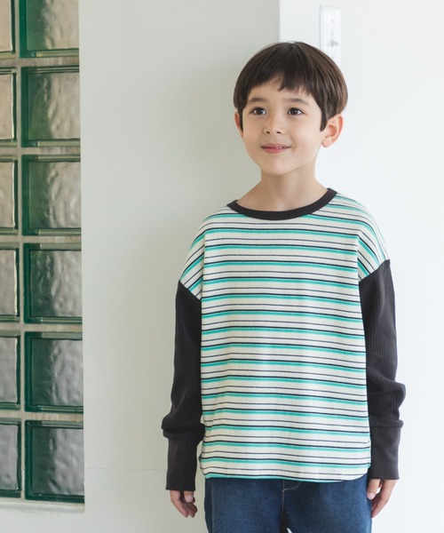 pairmanon（ペアマノン）の「アソート 長袖 ワッフル Tシャツ（Tシャツ/カットソー・キッズ・その他/グレー系その他2/グリーン系その他2/パープル系その他/ブラック系その他6/ダークブルー/ベージュ系その他/カーキ/グリーン系その他/グレー系その他/ライトベージュ/ブラウン系その他2/ブラウン系その他/ブルー系その他/アイボリー/ピンク/ブラック/グリーン系その他3/ブラック系その他2/ブルー系その他4・150/100/90/130/120/110/140）」の20枚目の写真