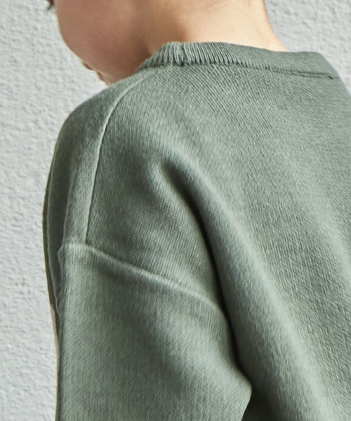 PAIRMANON STREET（ペアマノンストリート）の「【PAIRMANON STREET】カレッジロゴ ジャガード オーバーサイズ ニット（ニット/セーター・キッズ・ブラック/カーキ/ブルー系その他・L/M/S）」の6枚目の写真