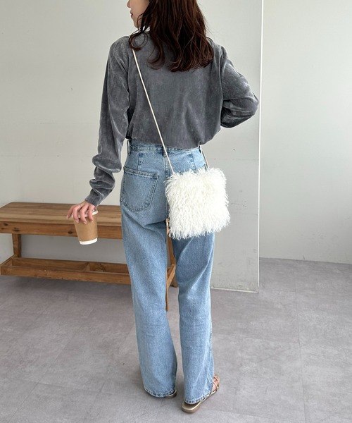 DISCOAT（ディスコート）の「カーリーファーミニショルダーバッグ（ショルダーバッグ・レディース・アイボリー/ベージュ・FREE）」の18枚目の写真